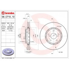 09.C710.11 BREMBO Гальмівний диск