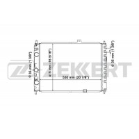 MK-1257 ZEKKERT Радіатор охолодження двигуна