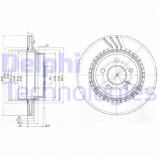 BG3758 DELPHI Гальмівний диск