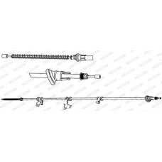 FHB434551 FERODO Тросик, cтояночный тормоз