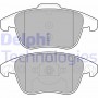 LP2100 DELPHI Комплект гальмівних колодок дисковий гальм