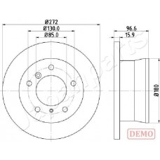 DP-0526C JAPANPARTS Гальмівний диск