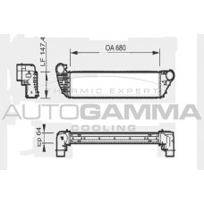 104413 AUTOGAMMA Интеркулер