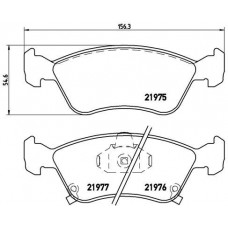 P 83 041 BREMBO Комплект гальмівних колодок дисковий гальм