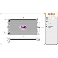 102.090/A AHE Радіатор охолодження двигуна