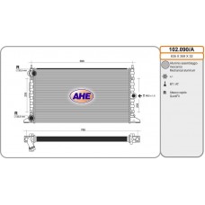 102.090/A AHE Радіатор охолодження двигуна