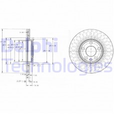 BG3222 DELPHI Гальмівний диск