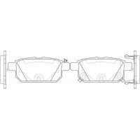FP9212 FIT Комплект гальмівних колодок дисковий гальм