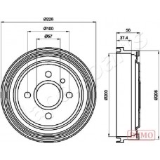 TA-0403C JAPANPARTS Гальмівний барабан