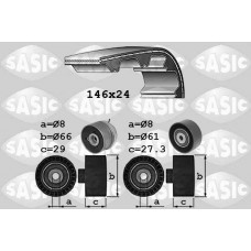 1756083 SASIC Комплект ременя ГРМ