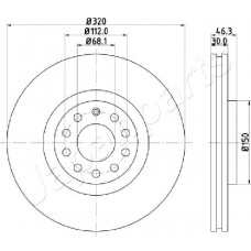 DI-0909 JAPANPARTS Гальмівний диск