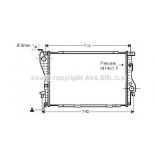 BW2202 AVA QUALITY COOLING Радіатор охолодження двигуна