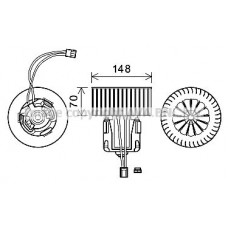 BW8540 AVA QUALITY COOLING Вентилятор салону