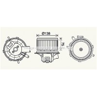 PE8406 AVA QUALITY COOLING Вентилятор салону