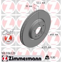 100.3361.20 ZIMMERMANN Гальмівний диск