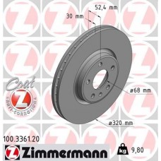 100.3361.20 ZIMMERMANN Гальмівний диск