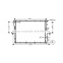 VN2214 AVA QUALITY COOLING Радіатор охолодження двигуна