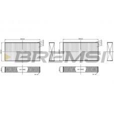 FC0940C BREMSI Фільтр повітря у внутрішньому просторі