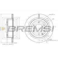 CD7965V BREMSI Гальмівний диск