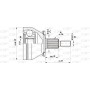 CVJ5435.10 OPEN PARTS Шарнирный комплект, Привідний вал