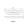 DBP5407 DANAHER Комплект гальмівних колодок дисковий гальм