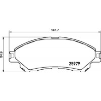 P 79 032 BREMBO Комплект гальмівних колодок дисковий гальм