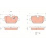 GDB1612 TRW Комплект гальмівних колодок дисковий гальм
