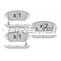 BP3556 BREMSI Комплект гальмівних колодок дисковий гальм