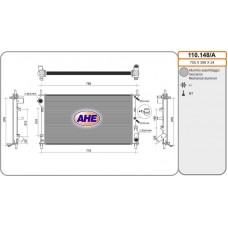 110.148/A AHE Радіатор охолодження двигуна