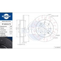 RT 1623-GL T9 ROTINGER Гальмівний диск