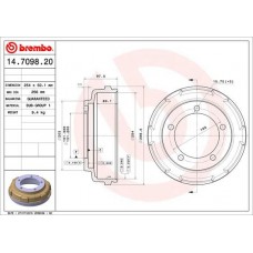 14.7098.20 BREMBO Гальмівний барабан