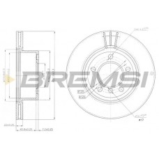 CD7229V BREMSI Гальмівний диск