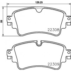 P 85 154 BREMBO Комплект гальмівних колодок дисковий гальм