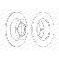 DDF1033C FERODO Гальмівний диск