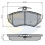 CBP0989 COMLINE Комплект гальмівних колодок дисковий гальм