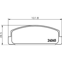 PCP1090 DON Комплект гальмівних колодок дисковий гальм