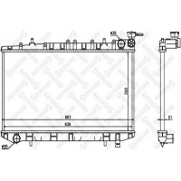 10-25986-SX STELLOX Радіатор охолодження двигуна
