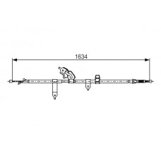 1 987 482 222 BOSCH Тросик, cтояночный тормоз