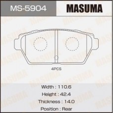 MS-5904 MASUMA Комплект гальмівних колодок