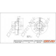 DP1010.11.0443 Dr!ve+ Гальмівний диск