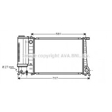 BW2163 AVA QUALITY COOLING Радіатор охолодження двигуна