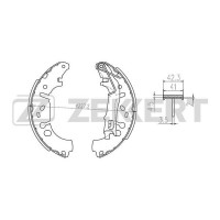 BK-4031 ZEKKERT Комплект гальмівних колодок
