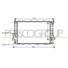 AD029R002 PRASCO Радіатор охолодження двигуна