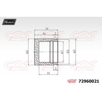 72960021 MAXTECH Поршень корпус скоби гальма