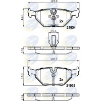 CBP01024 COMLINE Комплект гальмівних колодок дисковий гальм