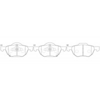 FP8184 FIT Комплект гальмівних колодок дисковий гальм