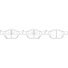 FP8184 FIT Комплект гальмівних колодок дисковий гальм