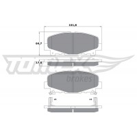 TX 17-52 TOMEX Brakes Комплект гальмівних колодок дисковий гальм
