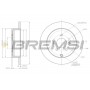 CD7737S BREMSI Гальмівний диск