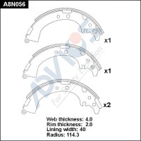 A8N056 ADVICS Комплект гальмівних колодок